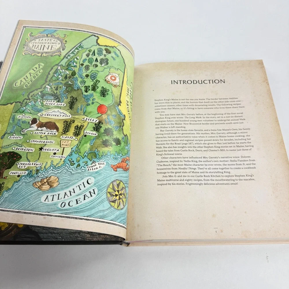 Castle Rock Kitchen Stephen King Cookbook First Edition Hardcover 2022 Maine